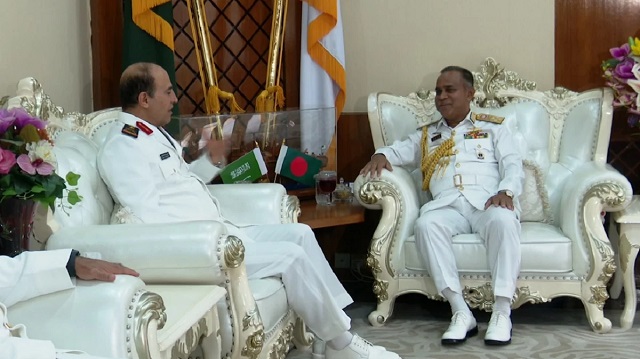 নৌবাহিনী প্রধানের সাথে সৌদি নৌপ্রধানের সাক্ষাৎ