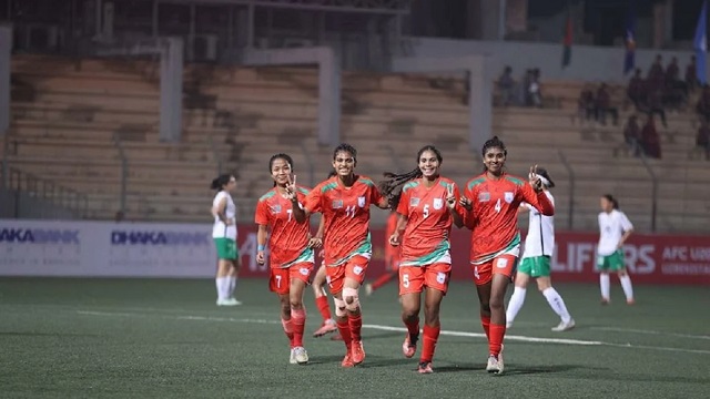 তুর্কমেনিস্তানের জালে বাংলাদেশের মেয়েদের এক হালি গোল