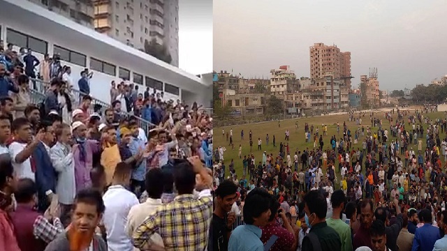 গোলাপবাগ মাঠে জড়ো হচ্ছে বিএনপির নেতাকর্মীরা