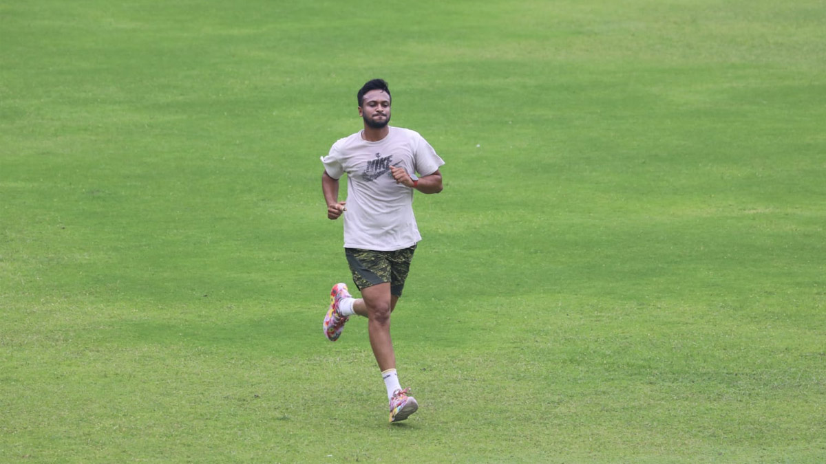 মিরপুরে অনুশীলনে সাকিব