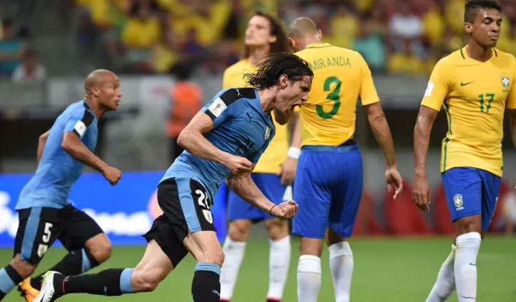 নেইমারের চোটের ম্যাচে উরুগুয়ের কাছে ব্রাজিলের হার